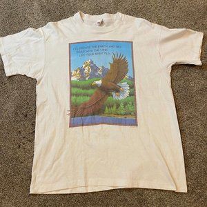 Vintage Human-I-tees eagle T-shirt